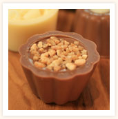 Hazlenut ganache in large cups