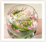 Bowl Vase with Spring Flowers
