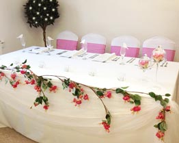Runner Swagging table Cumbria hire runner Lake Table Hire Wedding District Runner Swagging table Cumbria hire runner Lake Table Hire Wedding District